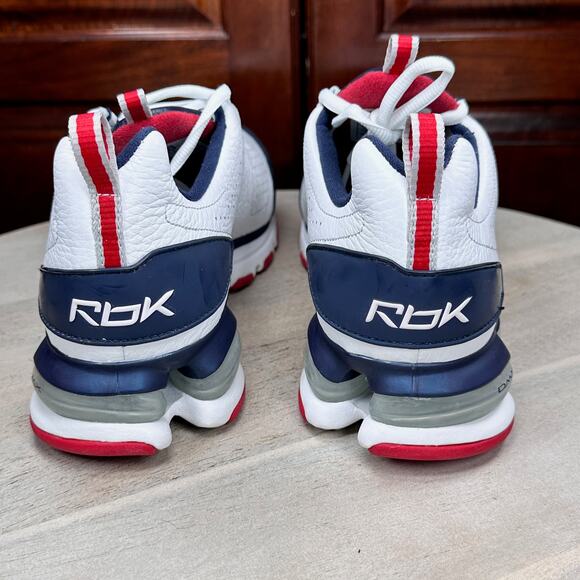 Reebok New England Patriots Men’s Size 10 RB 706 FLU Sneakers White Navy NEW NIB - Picture 10 of 15